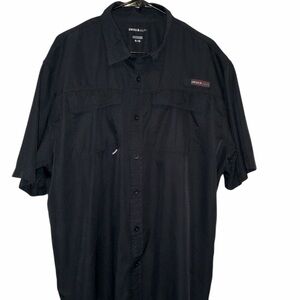 Men's Black Casual Button Down Shirt